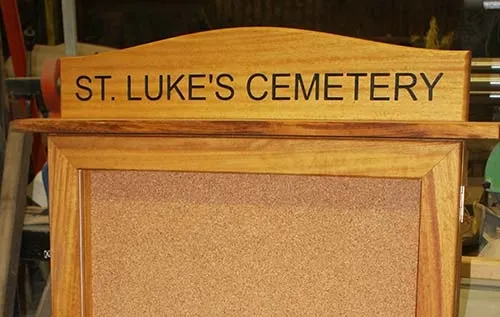 Our wooden notice boards can be made to any size. Wooden Notice Boards