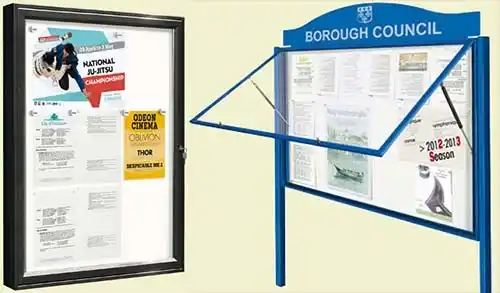 58mm profile Poster Cases / Notice Boards