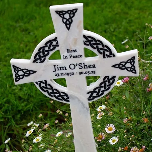Available in three standard sizes Celtic Cross - Marble Corian