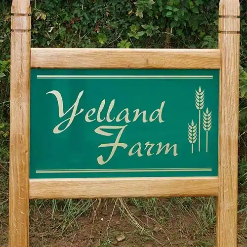Oak Framed Entrance Sign