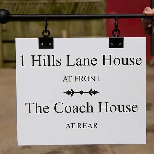 Hanging Aluminium Sign