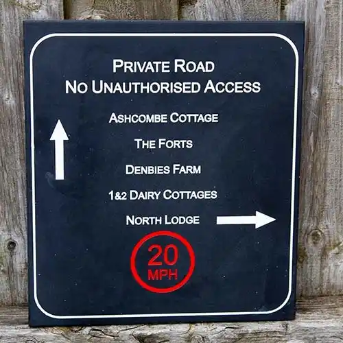 Engraved Plaques in Polygood.
