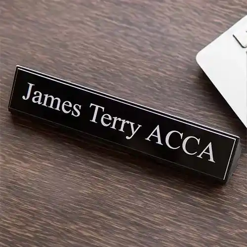 Professional desk sign