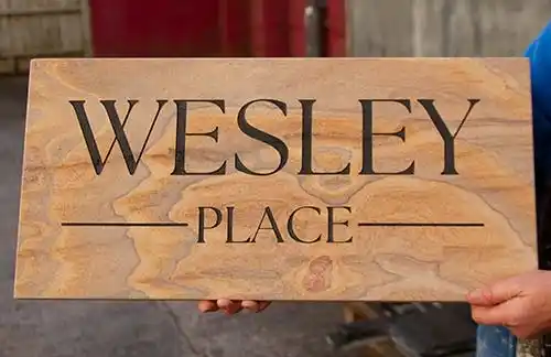 Large Sandstone House Sign