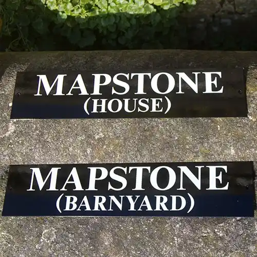 Simple very durable signs. Pair of ToughPrint House Signs