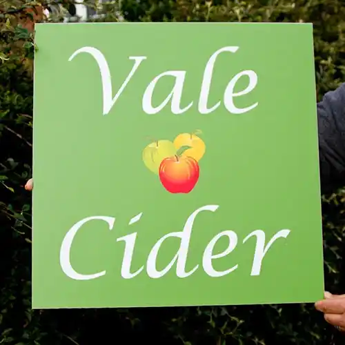 We can use your artwork or leave it to our designers Printed aluminium sign with full colour vinyl face, exterior use