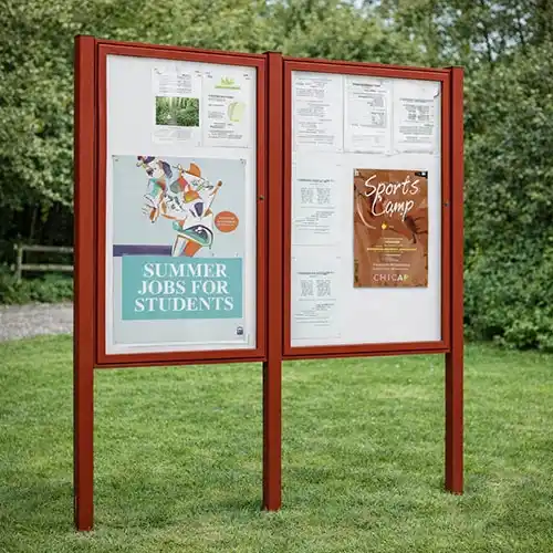 Double Outd0or Notice Board
